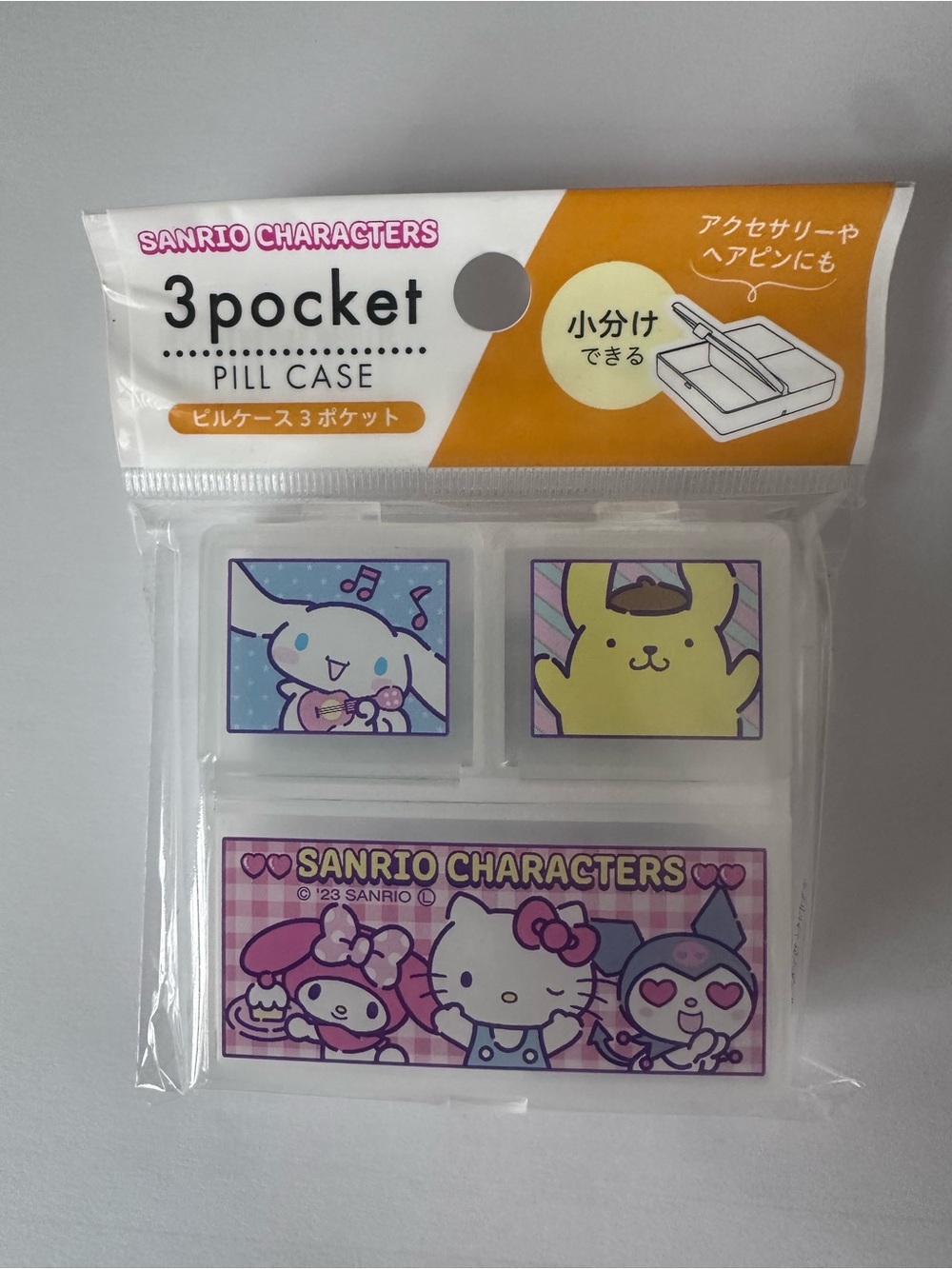 Hello Kitty 3 Pocket Pill Case
